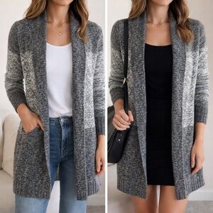 Kaisely Charcoal Gray Women's Cardigan